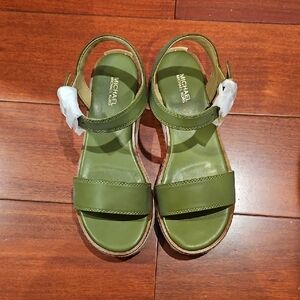 Michael Kors Olive Green Sandals